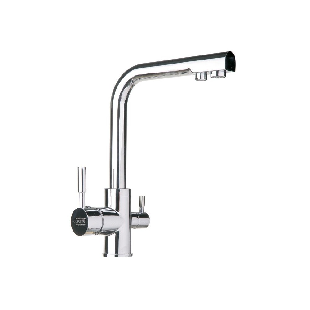 Chromowana bateria trójdrożna